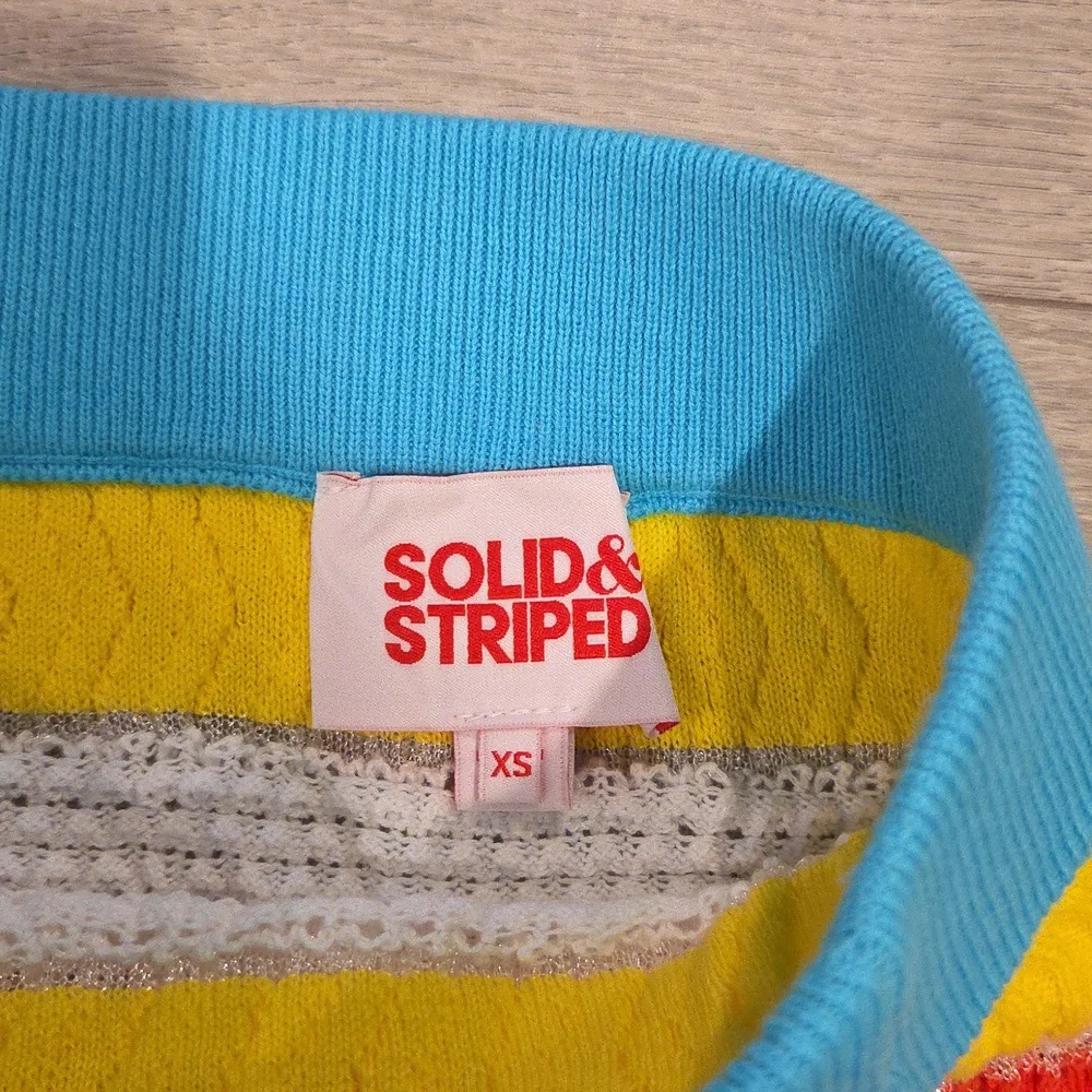 Solid And Striped Skirt
